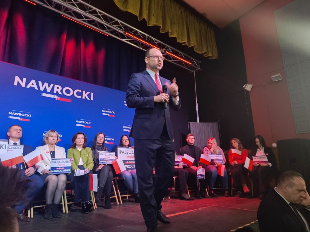 Marcin Przydacz Spotkanie z dr. Karolem Nawrockim w Pajęcznie 9 nawrocki 2